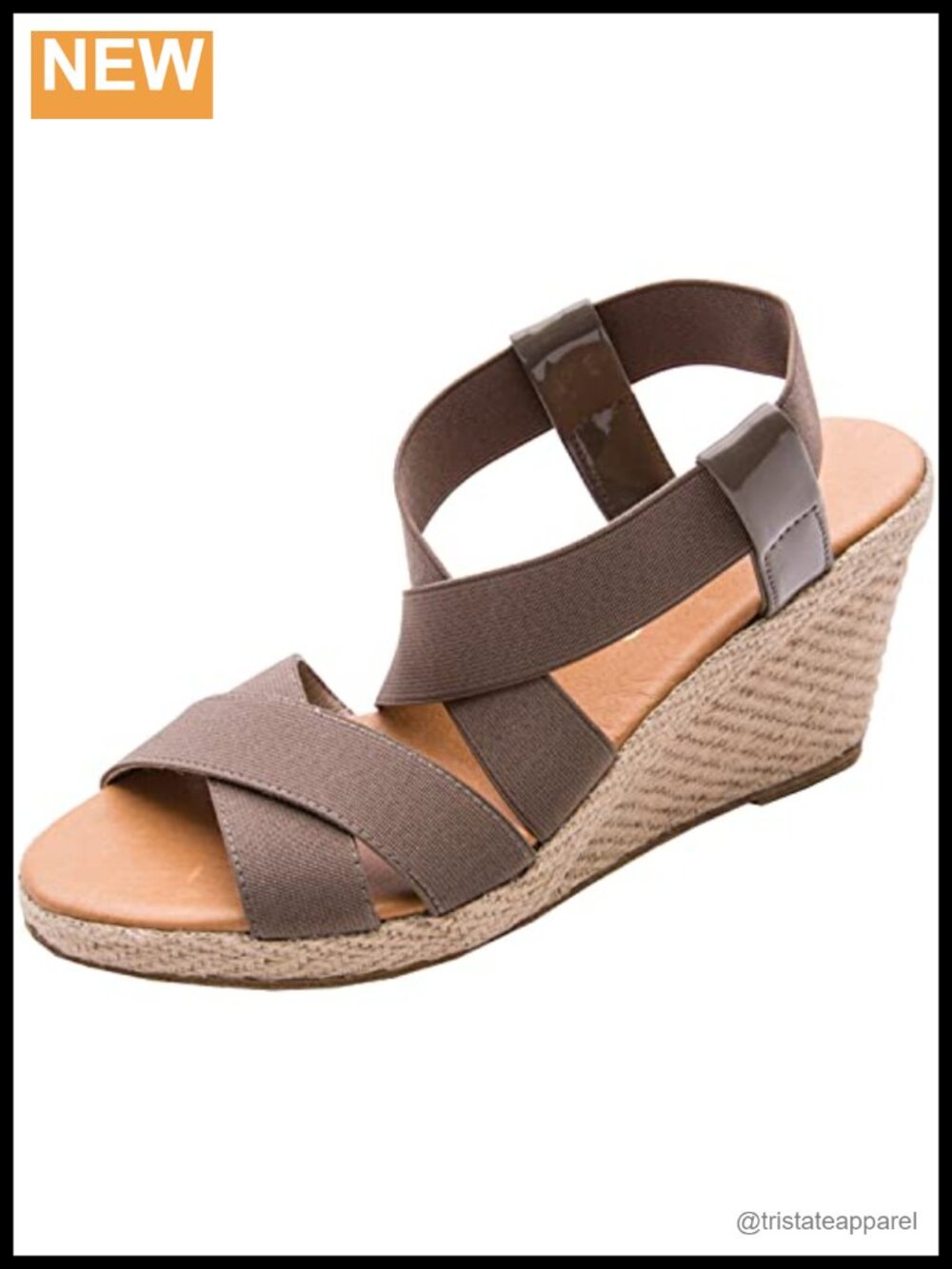 Dalmira Espadrille Wedge Sandal Memory Foam Leather Comfort